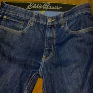 EDDIE BAUER Mens Flex Waist Comfort Fit Medium Blue Jeans